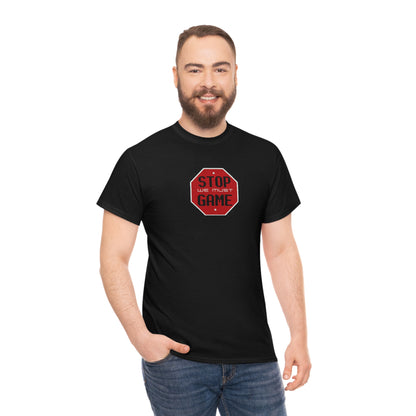 Stop we must game Unisex Heavy Cotton Tee