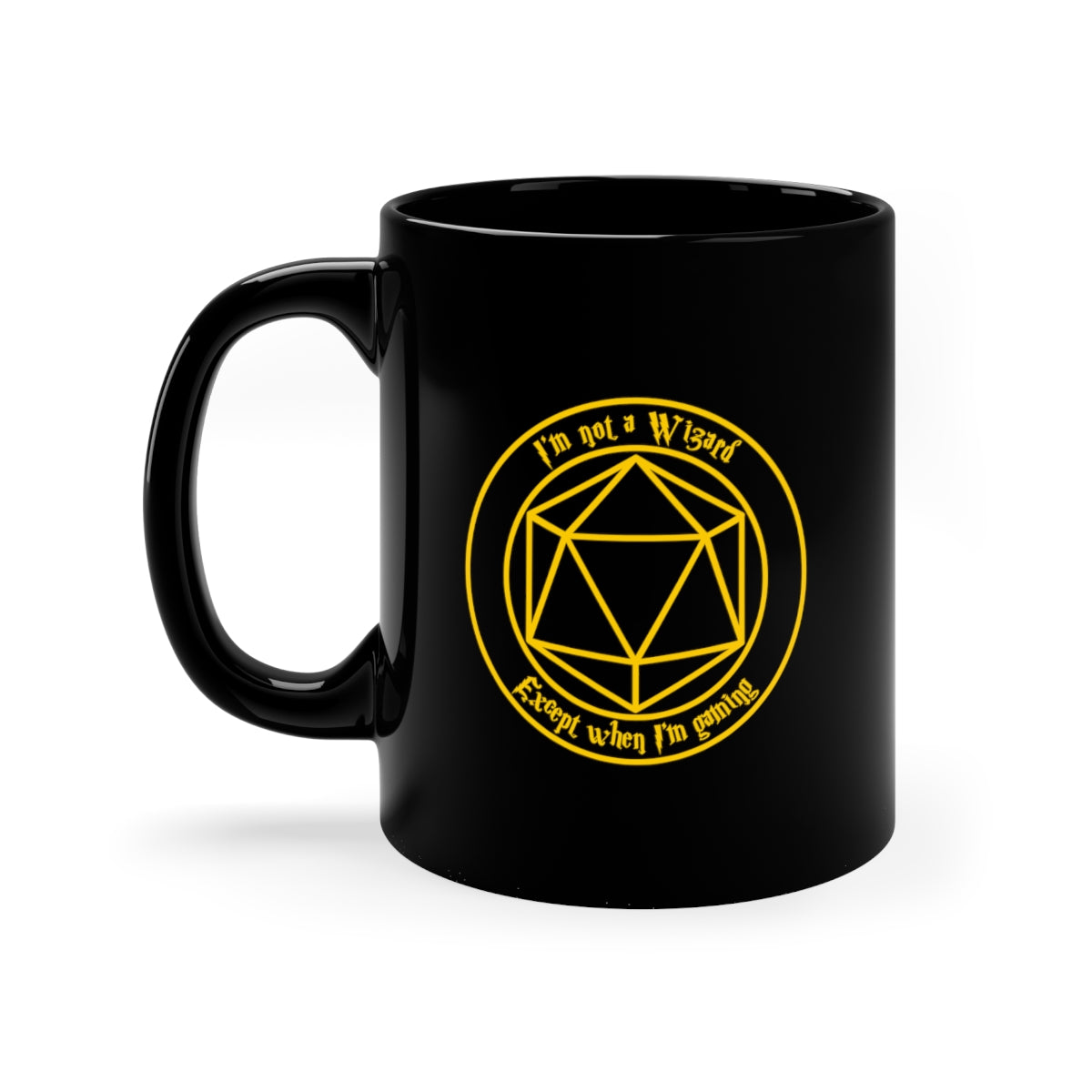 I'm not a Wizard 11oz Black Mug