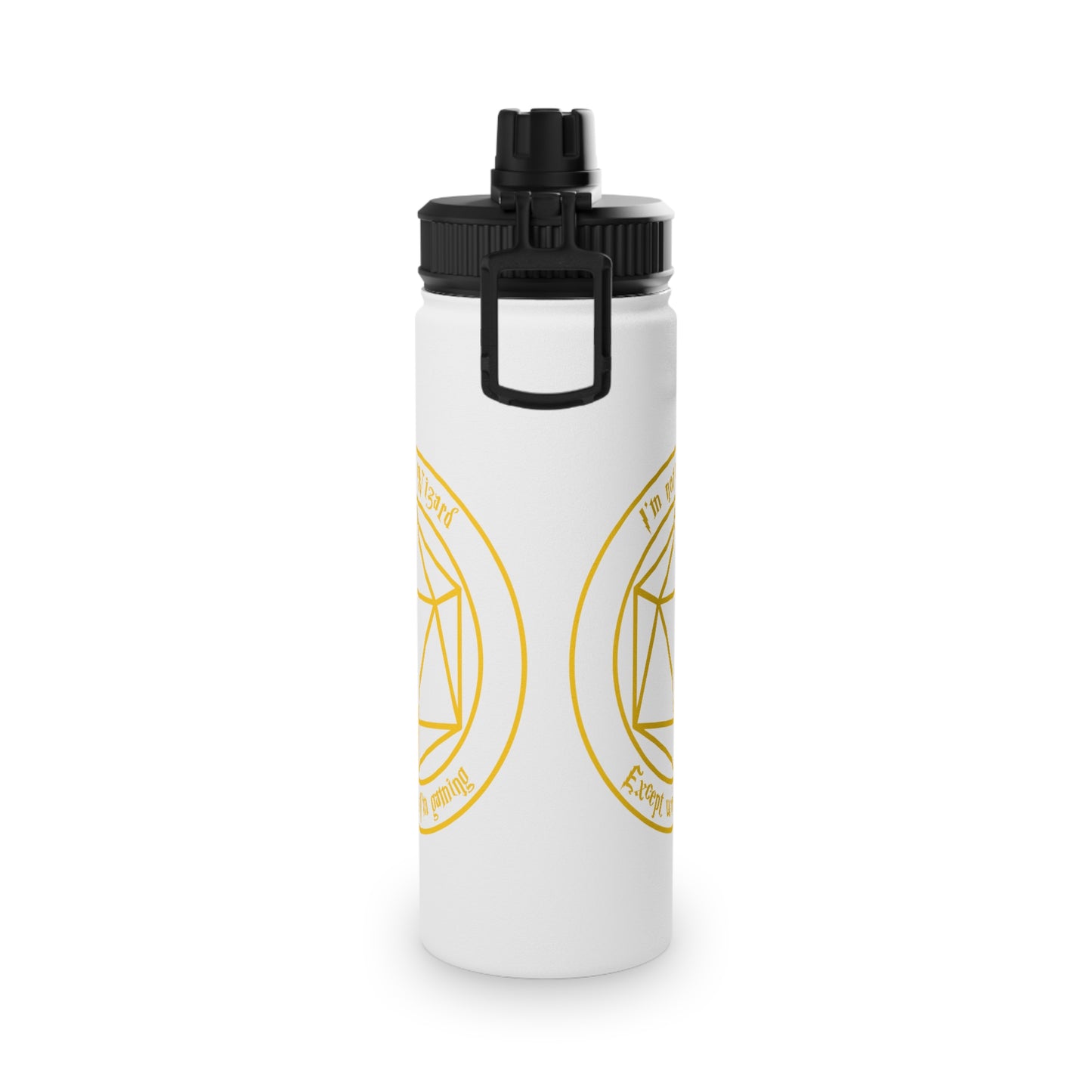 I'm not a Wizard Stainless Steel Water Bottle, Sports Lid