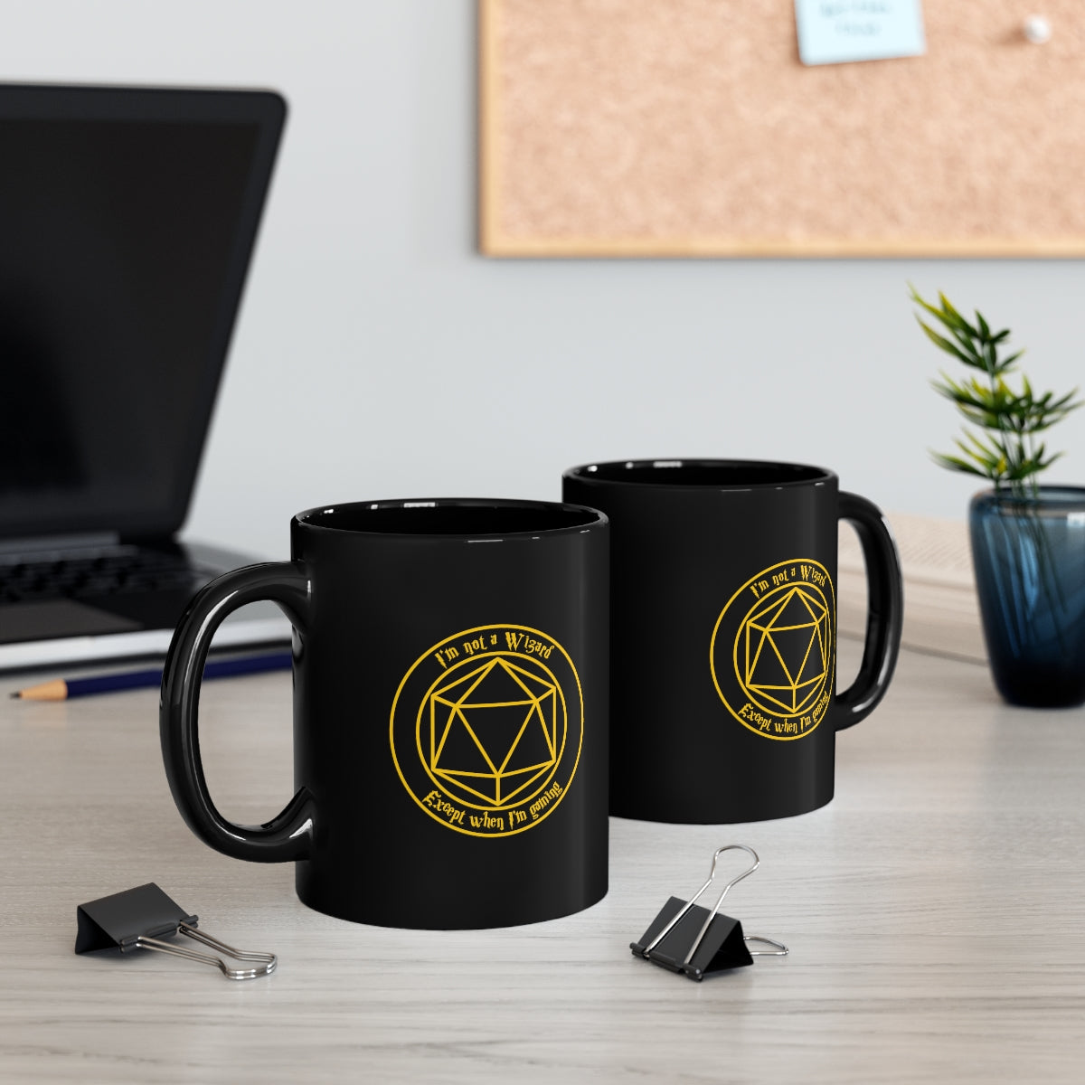 I'm not a Wizard 11oz Black Mug