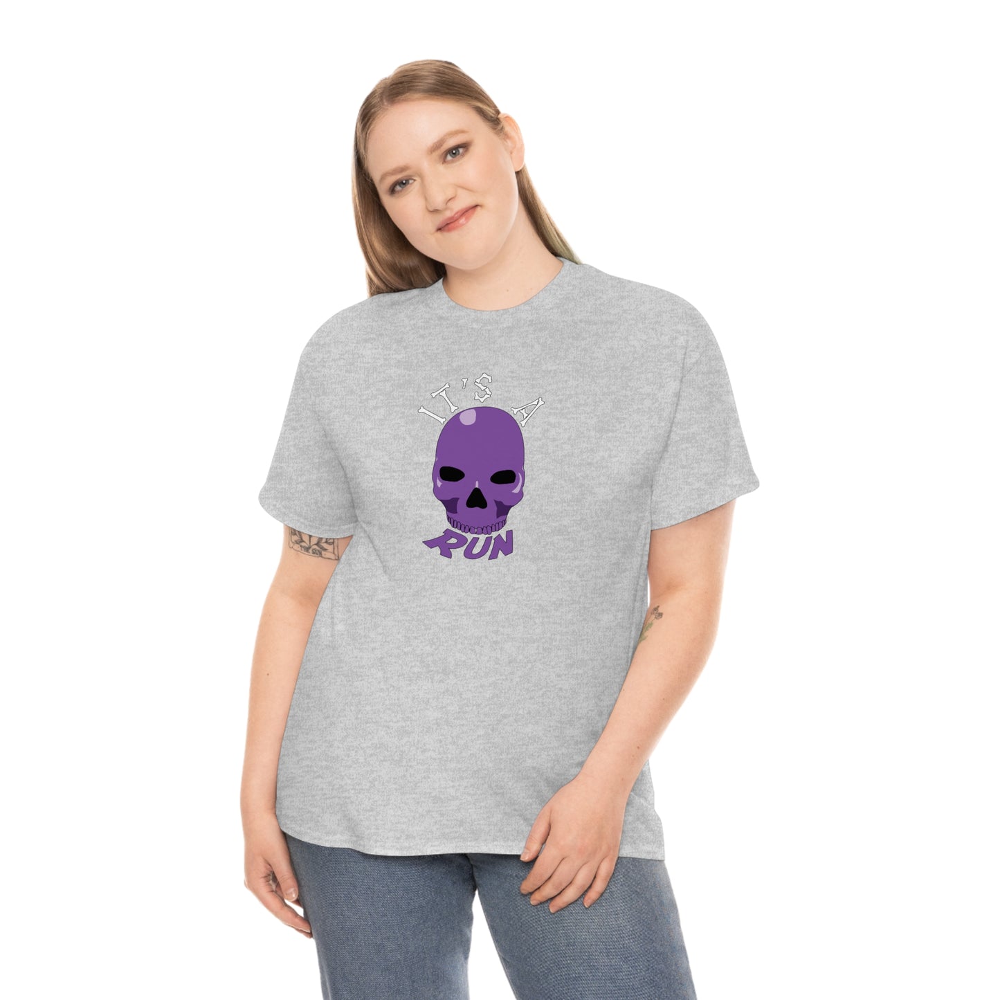 It's a purple skull run Unisex Heavy Cotton Tee