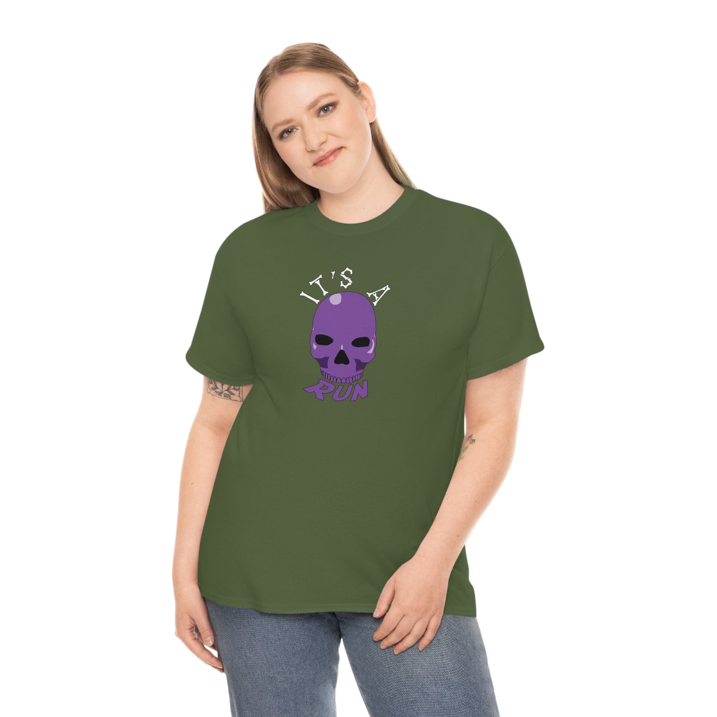 It's a purple skull run Unisex Heavy Cotton Tee