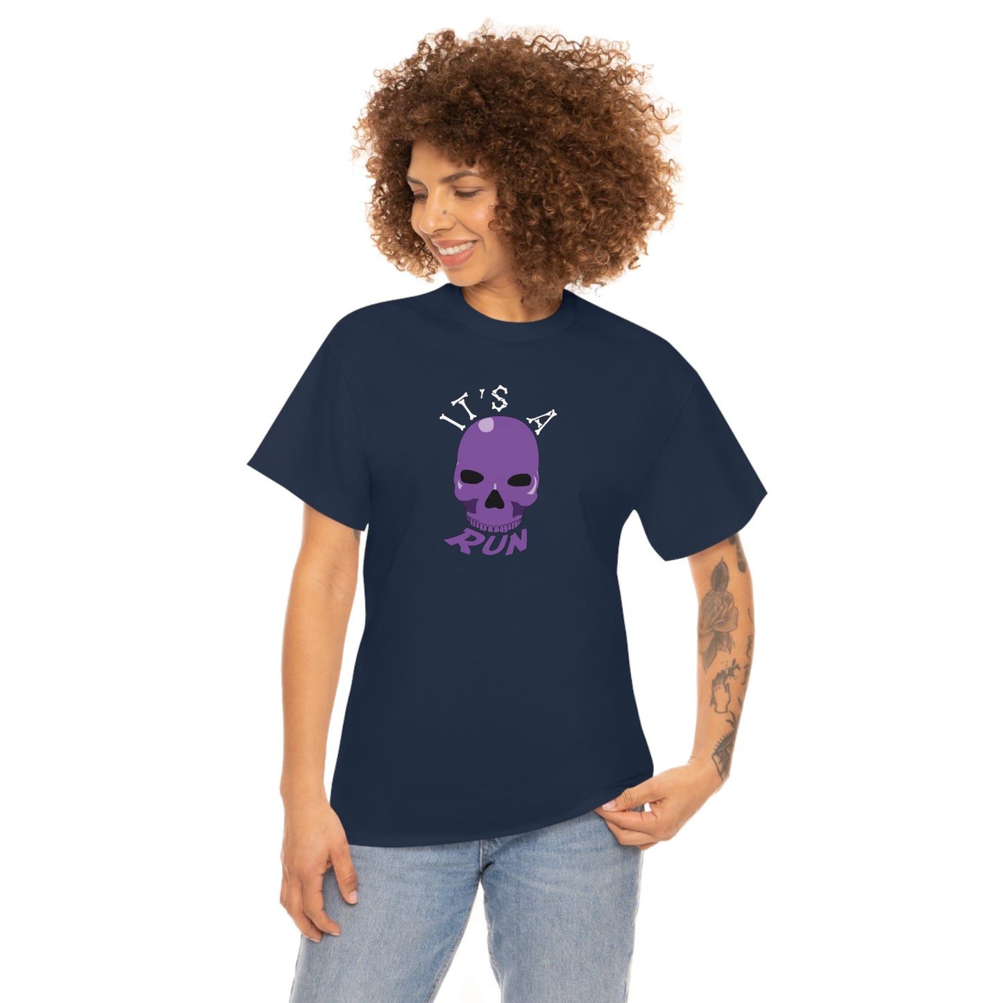 It's a purple skull run Unisex Heavy Cotton Tee